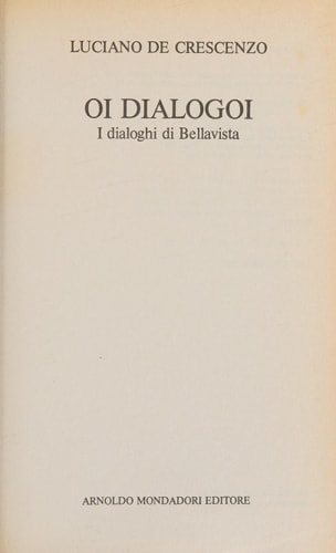 Oi Dialogoi. Dialoghi di Bellavista