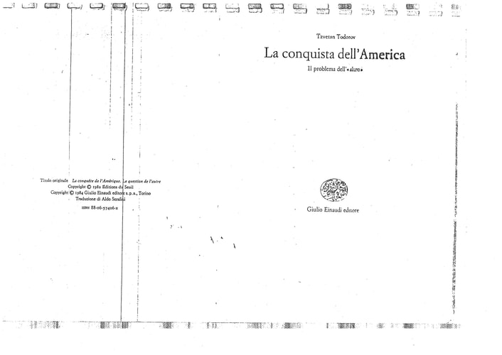La conquista dell'America. Il problema dell'«altro». Ediz. integrale
