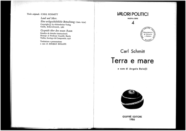 Terra e mare. Una riflessione sulla storia del mondo