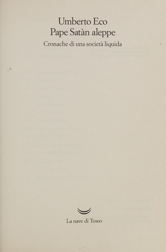 Pape Satà n Aleppe